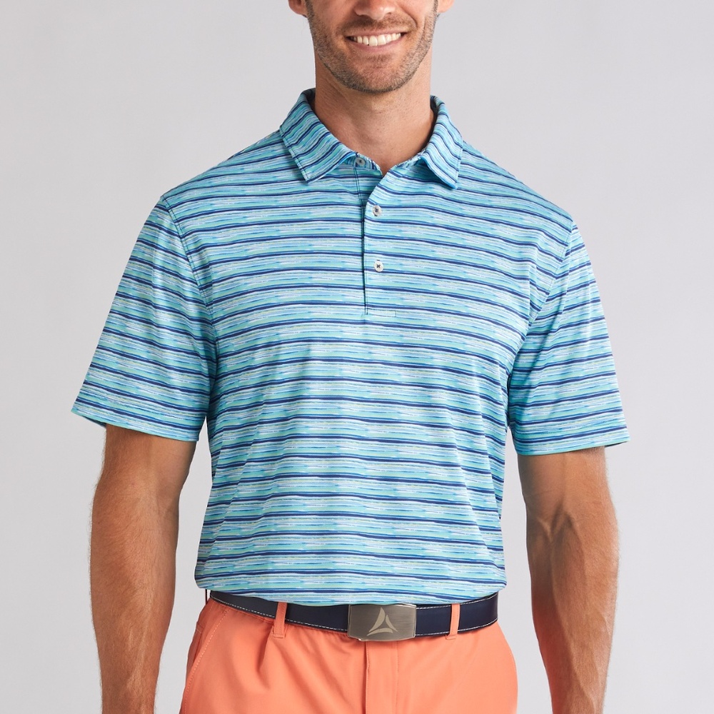 George Stripe Print Polo